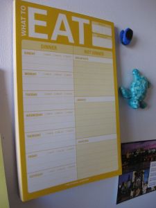 "What to Eat" Notepad "What to Eat" meal planning notepad