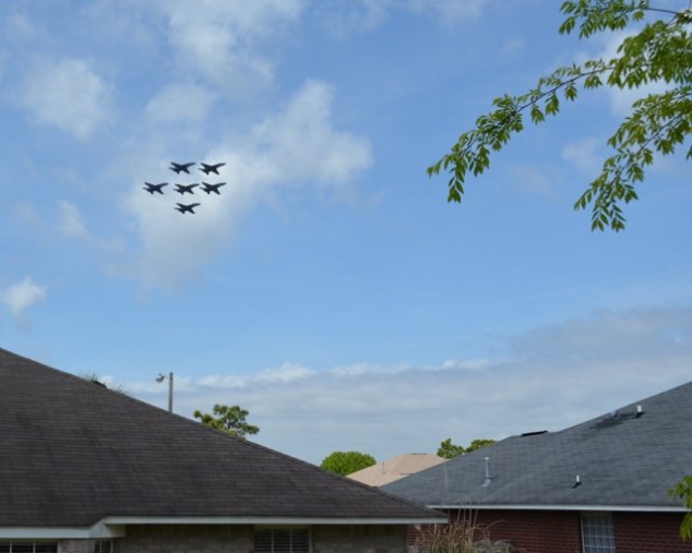 April 2014: Backyard Blue Angels Practice