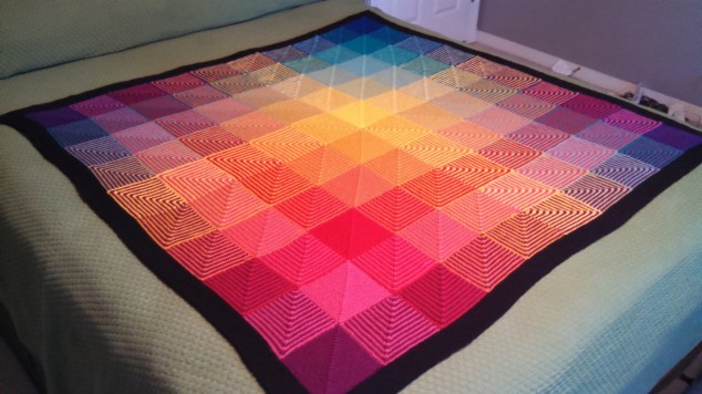 Hue Shift Afghan, View Two